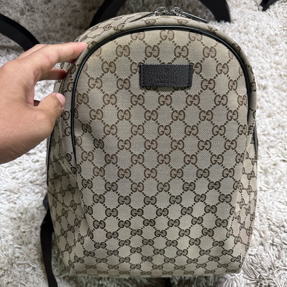 GUCCI BAGPACK brown canvas - Picture 1 of 6